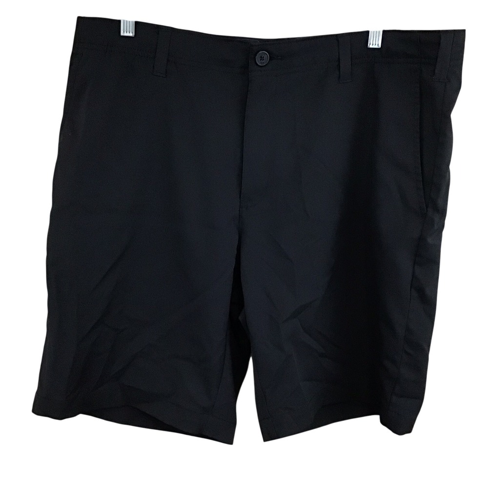 BCG Mens Black Performance Golf Shorts Size 36W Stretch 4-Pocket Active